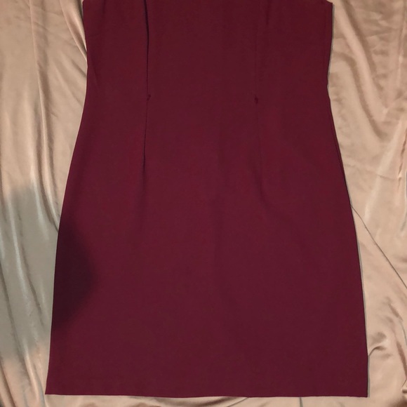 Vintage Carina Fashion Burgundy Dress - Picture 6 of 7